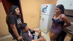 Super slutty stepmother takes care of the disabled old man when they are alone at home, she loves cock Thumb