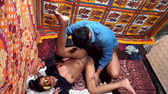 Real happy Indian couple making love in missionary with pussy licking and romantic kissing Thumb