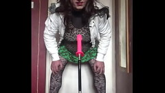 bisexual crossdresser wants to be filmed while getting his anal pussy fucked by a real cock instead of this dildo machine fucking him part 36 Thumb
