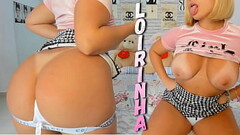 Mean and evil girl next door giving he hottest JOI jerk off instructions to you while teasing and sucking a big lollipop Thumb