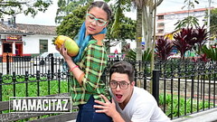 CARNEDELMERCADO - (Blue Maria, Logan Salamanca) - Latina Teen With Glasses Has A Perfect Ass And Tight Pussy To Fuck Thumb