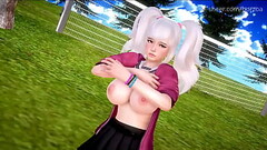 Big-tittied teen turns into a horny slut after cumming and making a mess on her vibrator [Mythic Manor - Fanora 2] Thumb