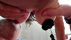 Old lady breastfeeding big natural tits Thumb