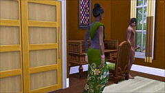 Indian step Mom catches her virgin step son masturbating watching a porn movie and decided to help him to see what it'_s like to have sex with a real woman for the first time Thumb