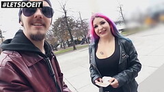LETSDOEIT - (Aviva Rocks &amp_ Jason Steel) Big Tits Teen Goes For A Ride With The Van Around Berlin Thumb