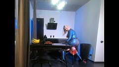 Latex Rubber Solo and FaceSitting Lesbians Video Home Vid - Arya Grander Thumb