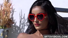 Super hot besties Emily Willis and Jewels Blu both gets fucked in hot threesome by the pool Thumb